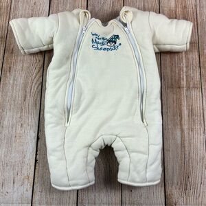 Baby Merlin's Magic Sleep Suit Yellow Size Large 6-9 Months 18-21 Lbs
